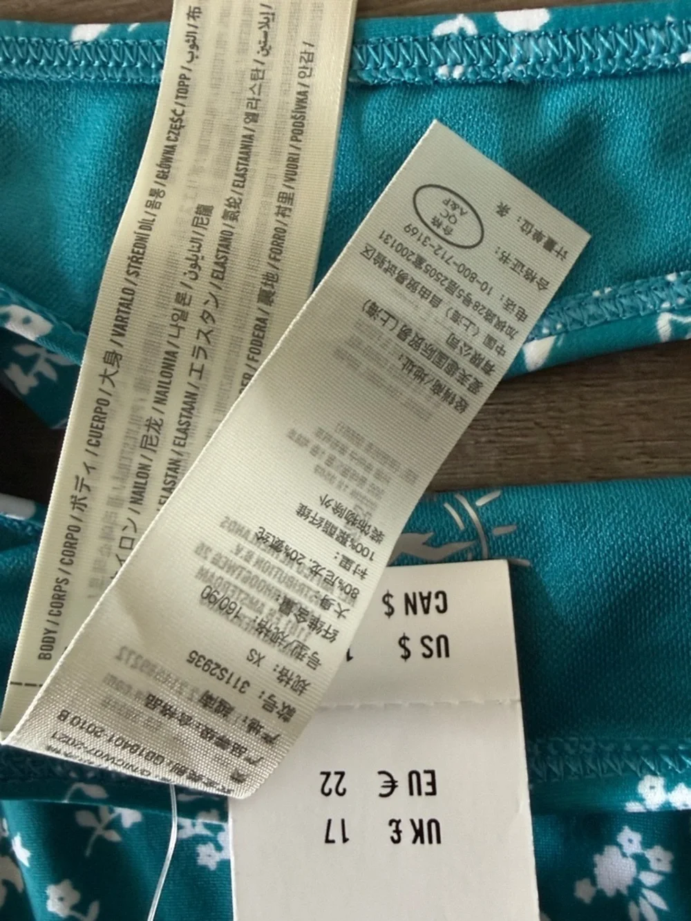 Hollister NWT  Floral Bikini Set - Teal/Blue Brand New With Tags! 🏷️